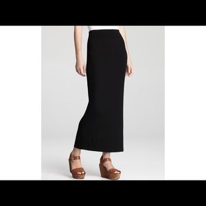 Eileen Fisher black maxi stretch skirt large